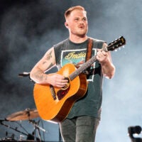 Zach Bryan performs at Festival d'ete de Quebec, Sunday, July 9, 2023, at Plains of Abraham in Quebec City.