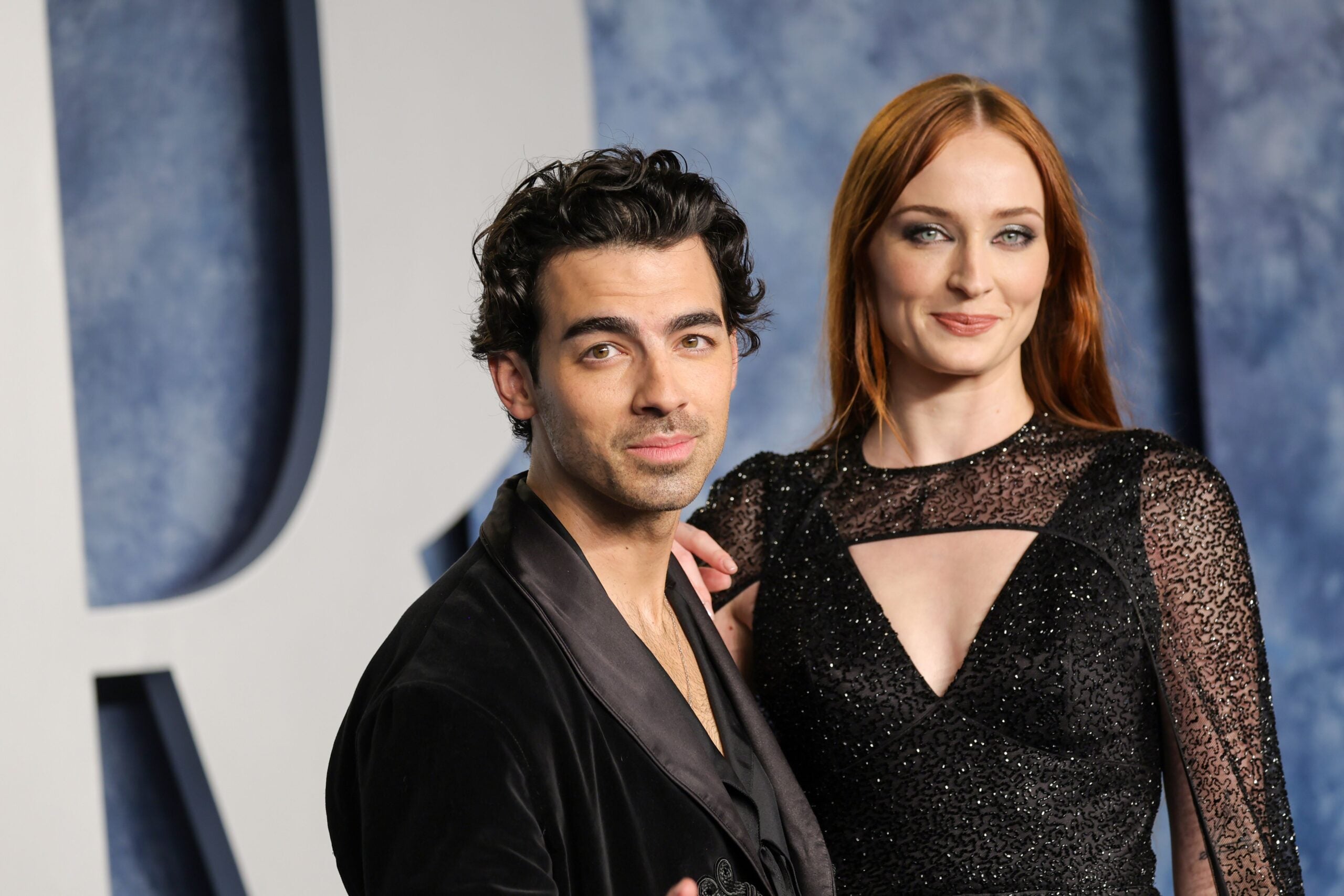 Joe Jonas and Sophie Turner attend the 2023 Vanity Fair Oscar Party on March 12, 2023, in Beverly Hills, California.