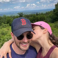Chris Evans with wife Alba Baptista on Instagram.
